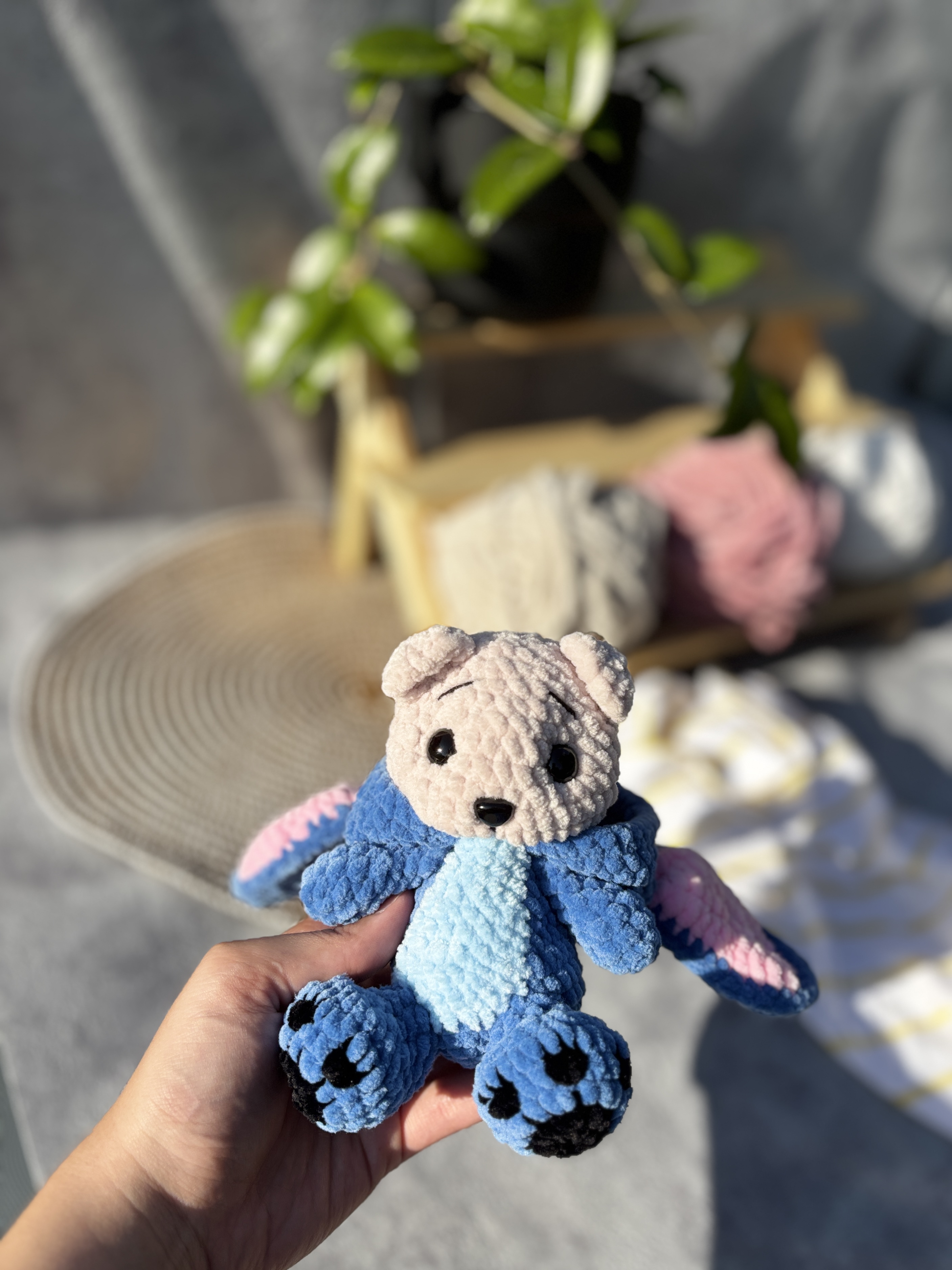 Háčkovaný Medvídek Stitch